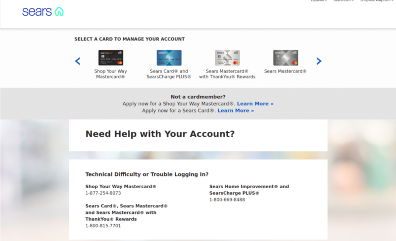 Searscard.com Login – Easy Steps to Enter the Sears Credit Card Account