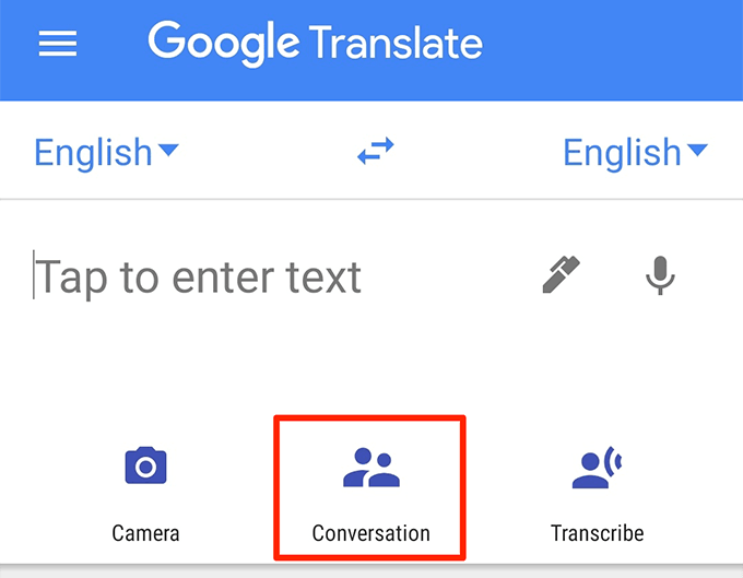 Google Translate Conversation