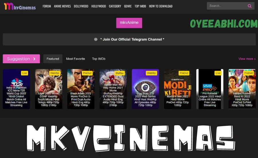 Mkvcinemas 2023: mkvCinemas Com, Latest HD mkv cinemas in PC and smartphone Movies Download online