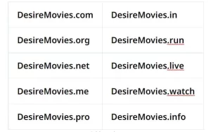 DesireMovies Block Domain List 2023