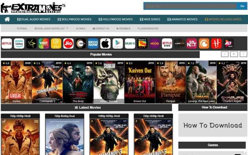 ExtraMovies 2022- ExtraMovies com, Extramovieshub top website to download Hollywood and Bollywood movies online